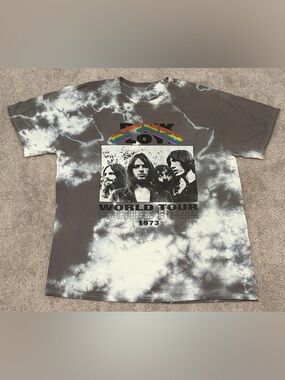 Pink Floyd World Tour 1973 (2022 Remake) Gray Tie Dye Size Small